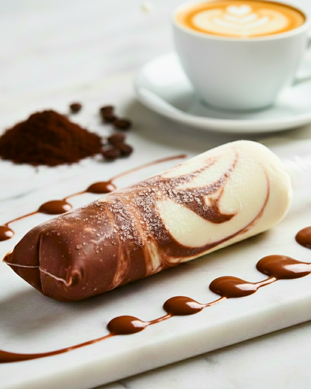 Geladinho Capuccino com Nutella